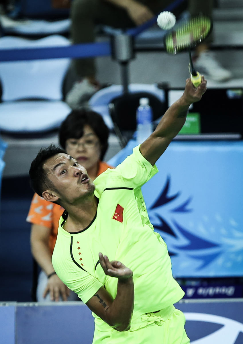 法国羽毛球队爆冷印尼羽毛球队，林丹高光表现